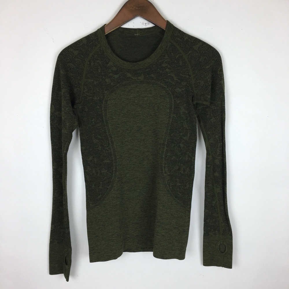 Lululemon Women’s Top Long Sleeve Size 6 Green